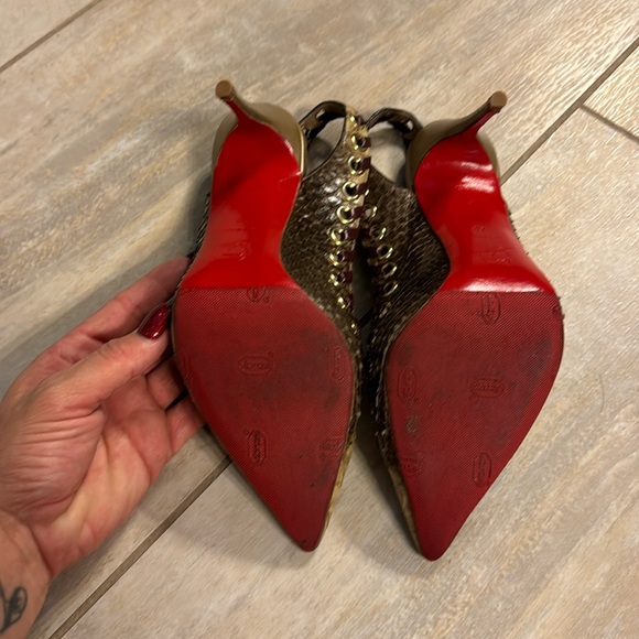 Christian Louboutin Python slingbacks - Picture 5 of 6